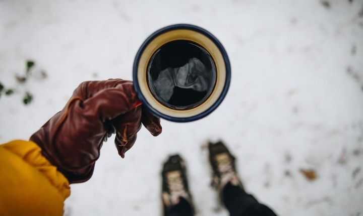 kaffe på vintern